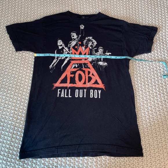 Fall Out Boy Monumentour Crew Neck T-Shirt – Black – Medium – 2014 Throw it back - Picture 8 of 8